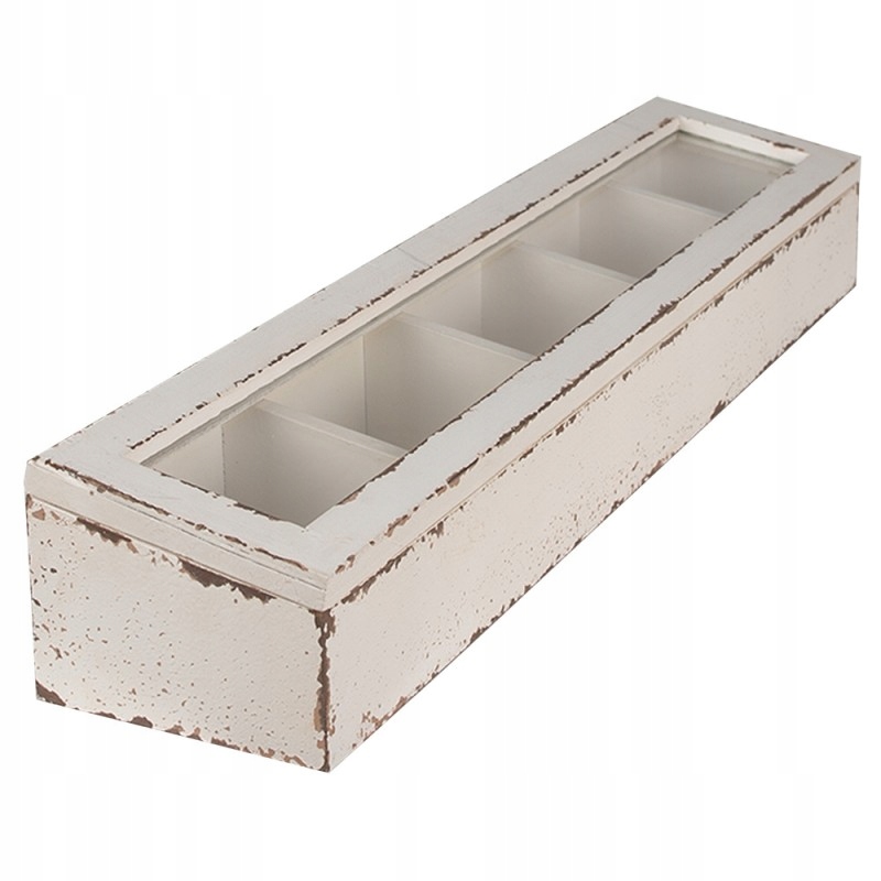 Drevená Nádoba S Priehradkami Provensálsky štýl Brocante Boho Clayre&Eef