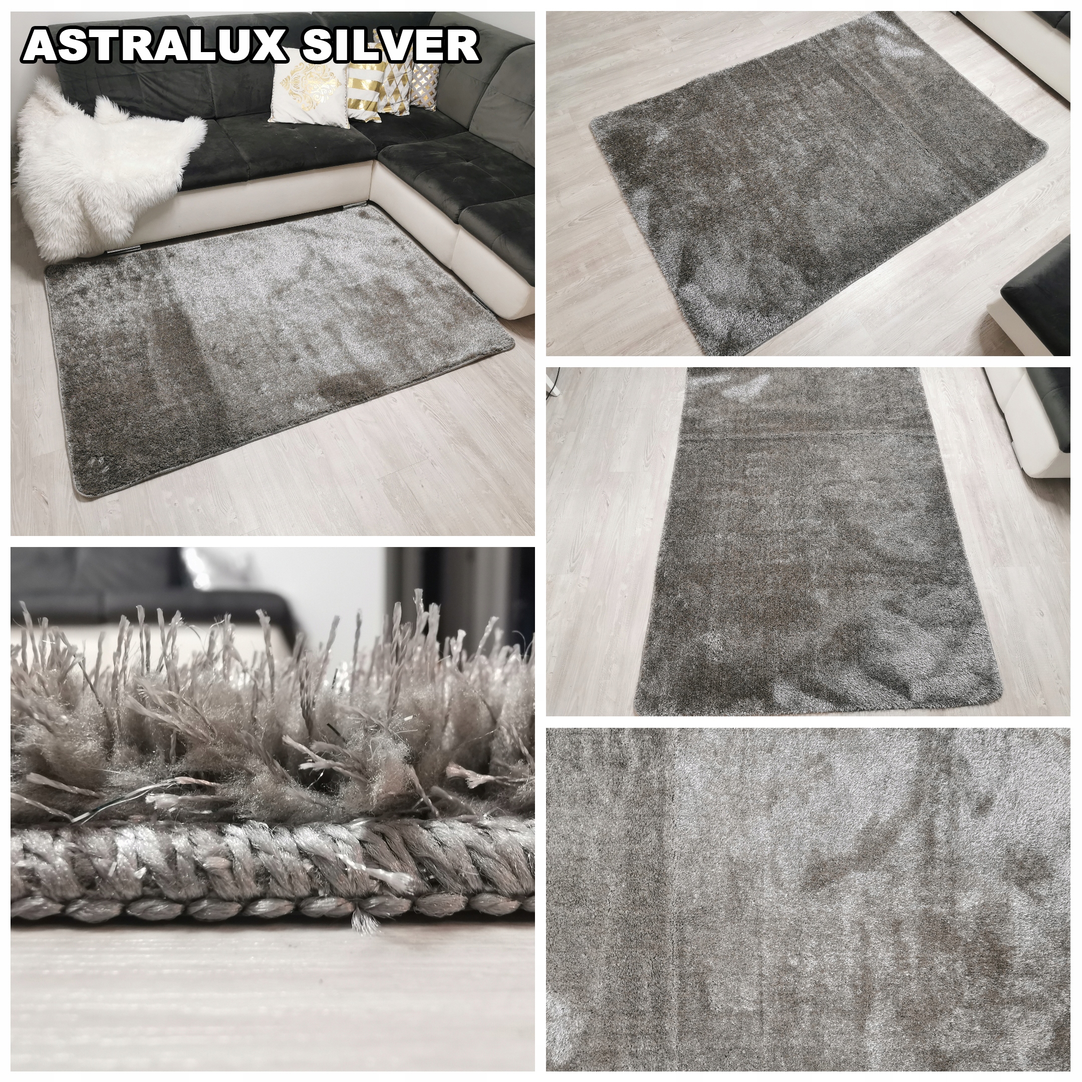 MODNY DYWANIK SHAGGY 40x60 DO KAŻDEGO WNĘTRZA MIX Długość 60 cm