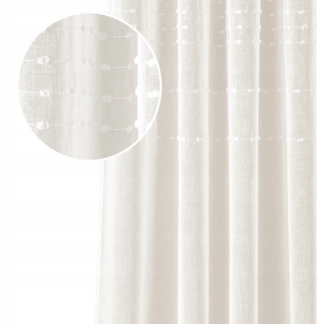 

Firanka gotowa do salonu 250x250 krem firana Maris
