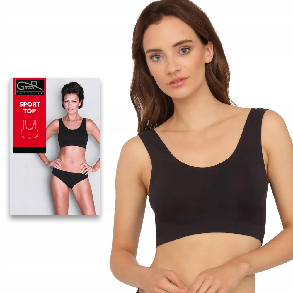 

Gatta Sport Top czarny biustonosz sportowy r XL