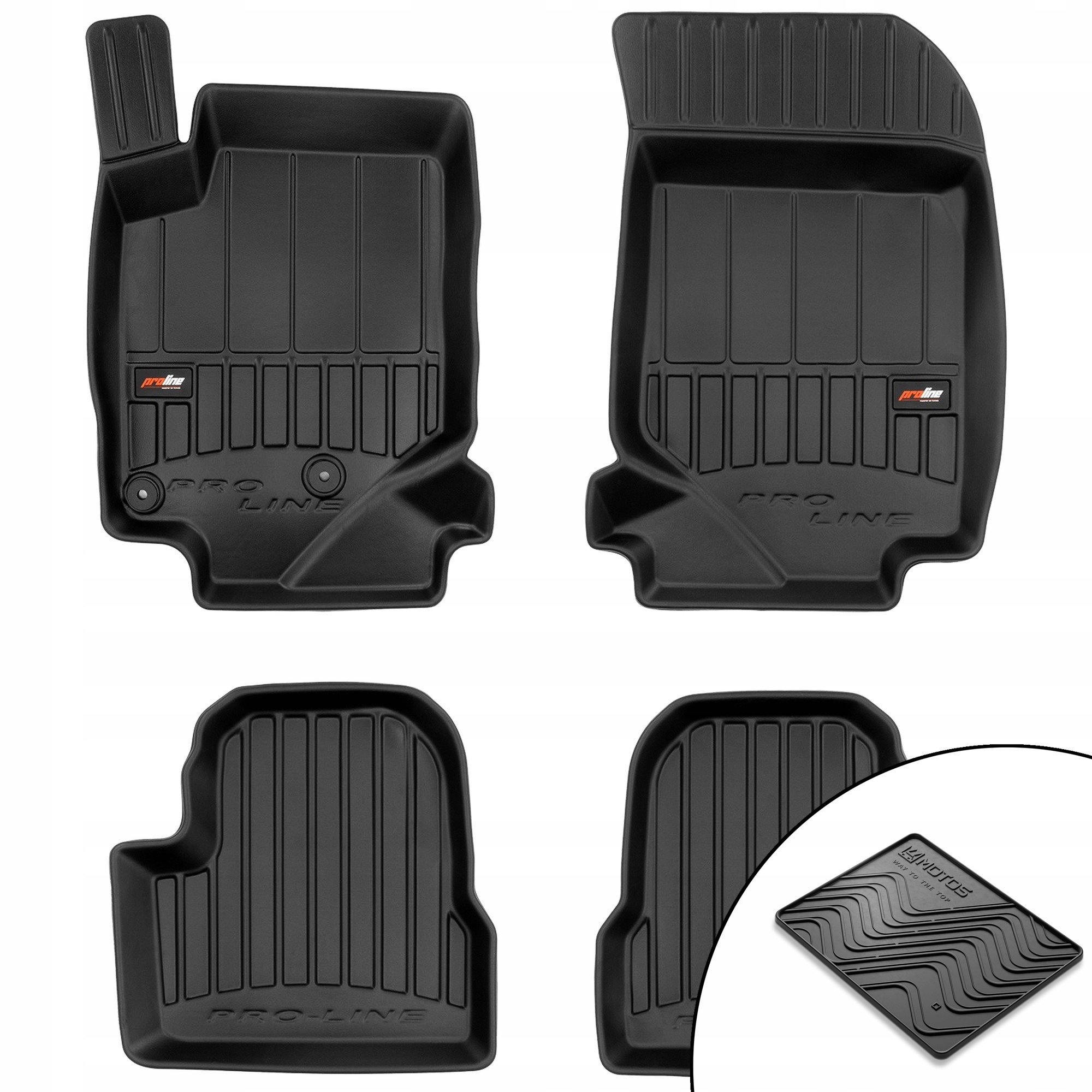 Gumové koberce 3D Peugeot 208 II od 2019 rohož bonus