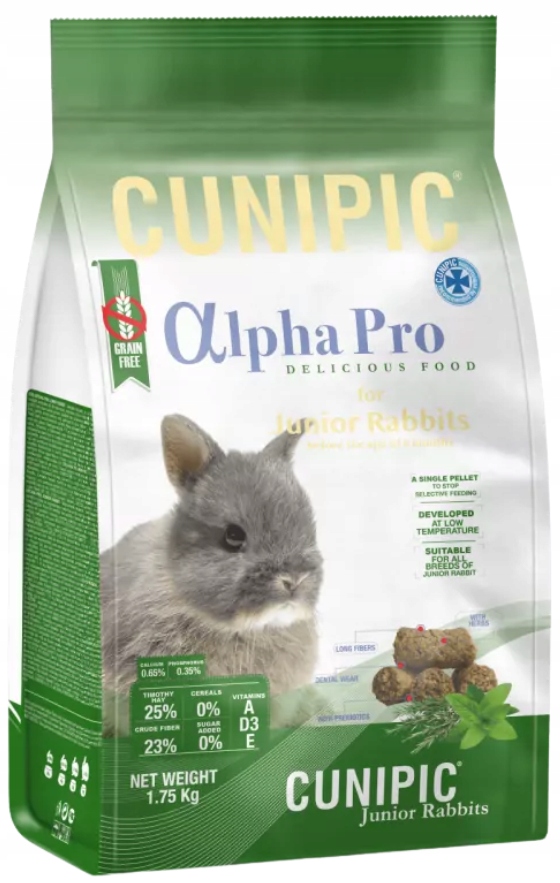 Levně Cunipic Alpha Pro Junior Rabbit krmivo pro mladé králíky 1,75 kg