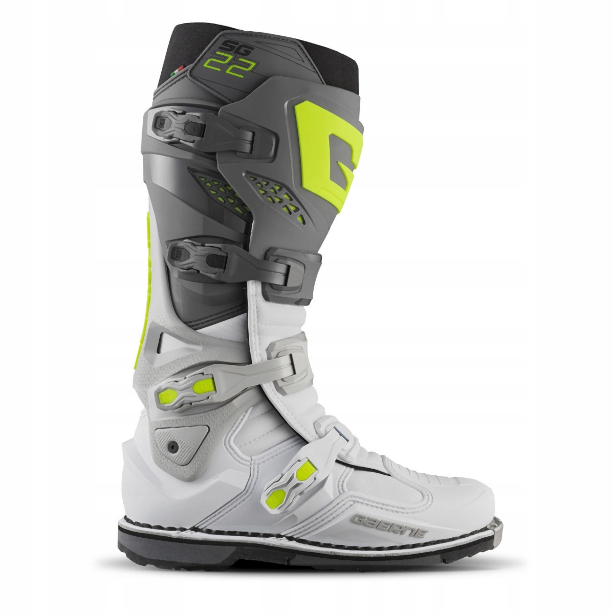 Gaerne Topánky Cross/enduro SG-22 Šedá/biela/žltá Veľkosť 45