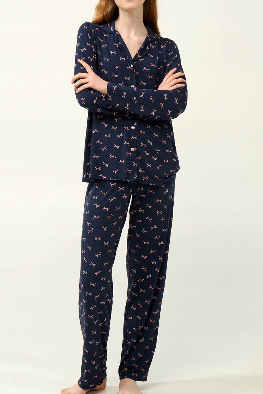 Dámské rozepínací pyžamo Vamp 23052 micromodal [Velikost XL]