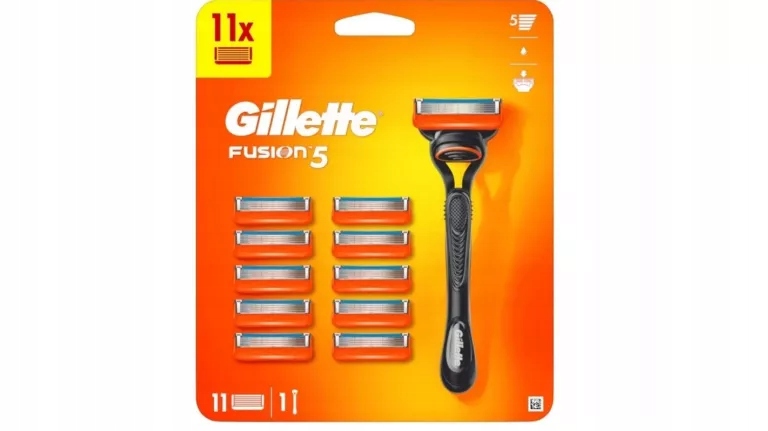 Gillette FUSION5 Maszynka Do Golenia Dla Mężczyzn 11 Ostrzy Wymiennych