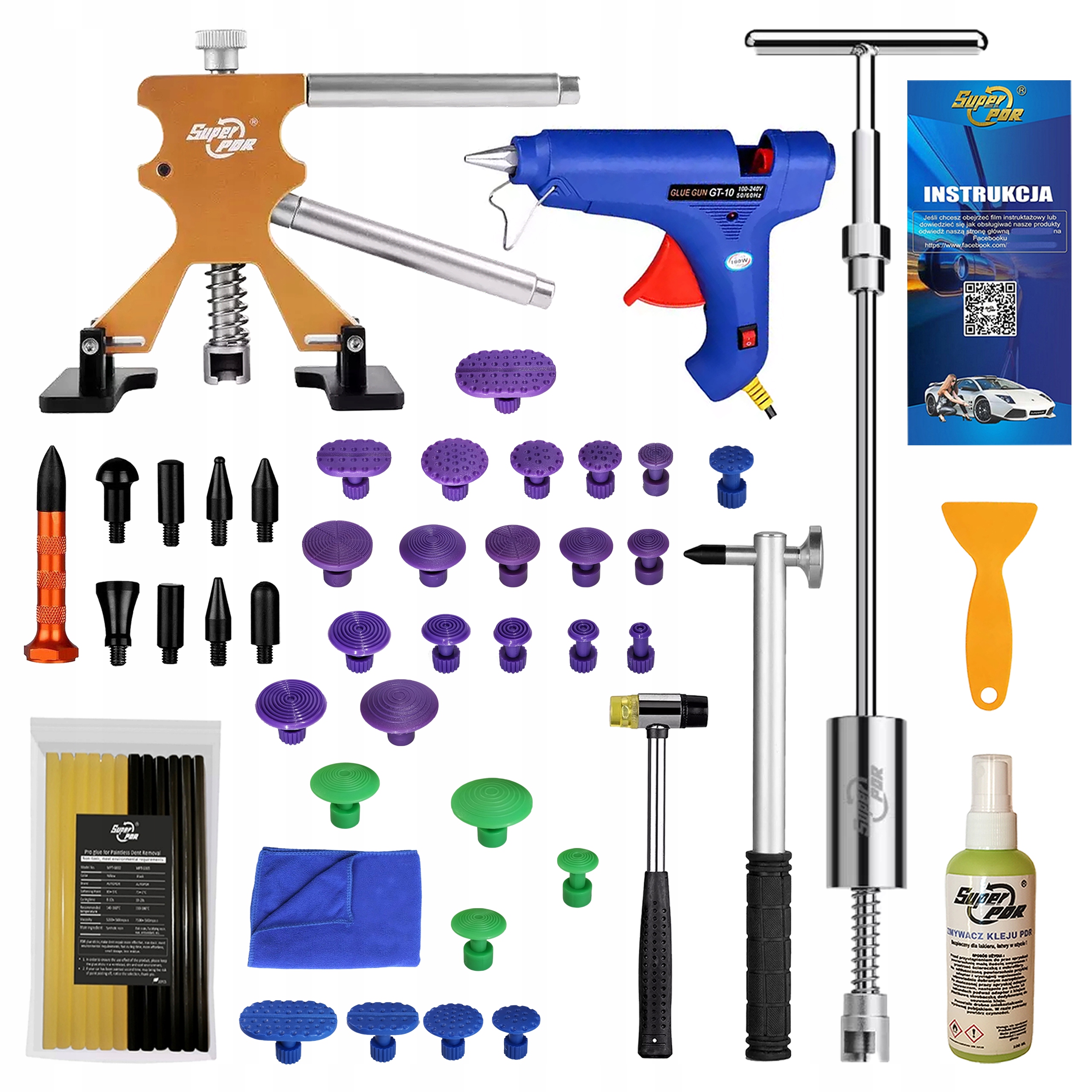 sada Pdr Puller pro odstranění promáčklin