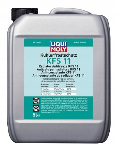 Koncentrat płynu do chłodnic KFS11 Liqui Moly, skuteczna ochrona