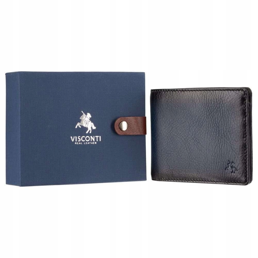 Pánská Kožená Peněženka Černá Alpine AP62 Dárek