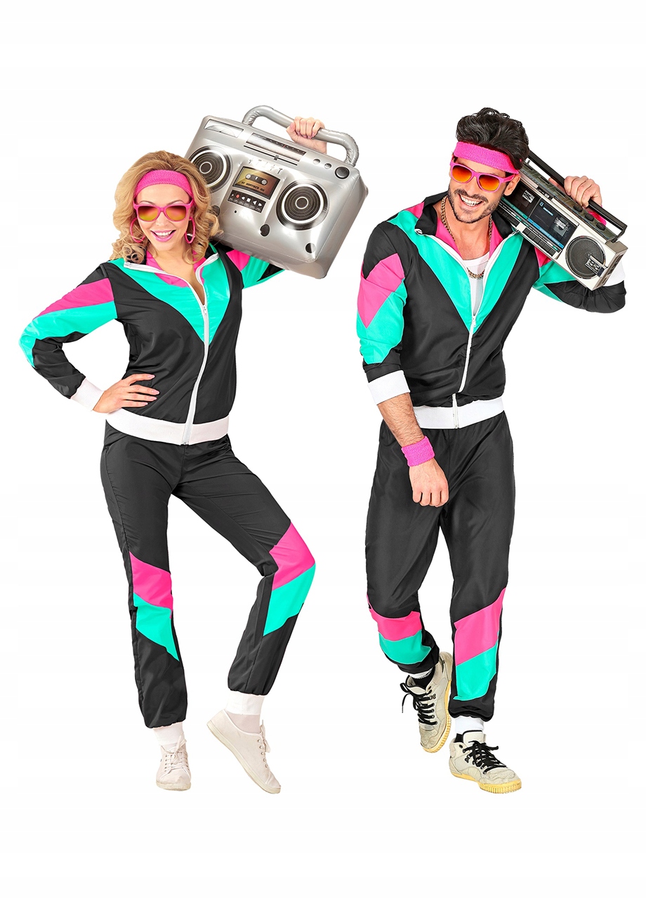 Kostým Teplákovka léta 70 80 Disco Sportovec Převlek Karneval Dresiarz XL