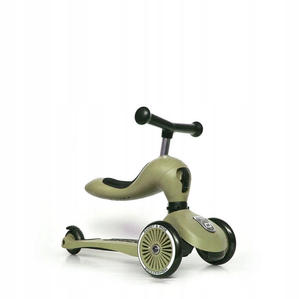 Scoot and Ride Hulajnoga Jeździk Highwaykick1 2w1 dla dzieci 1-5 lat Olive