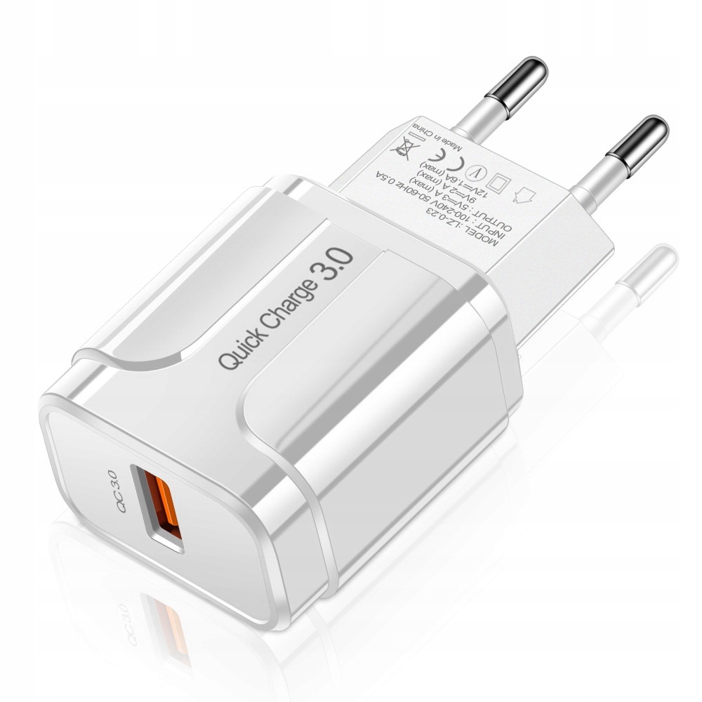 

Ładowarka Sieciowa 1x Usb Szybka Quick Charge 3.0