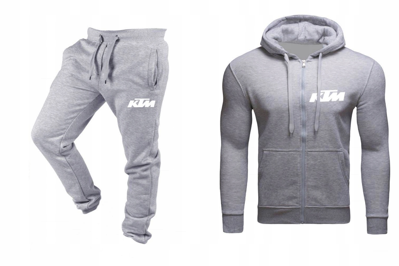 Tepláková Souprava Teplákovka Ktm Pánská Rozepínací Šedá M