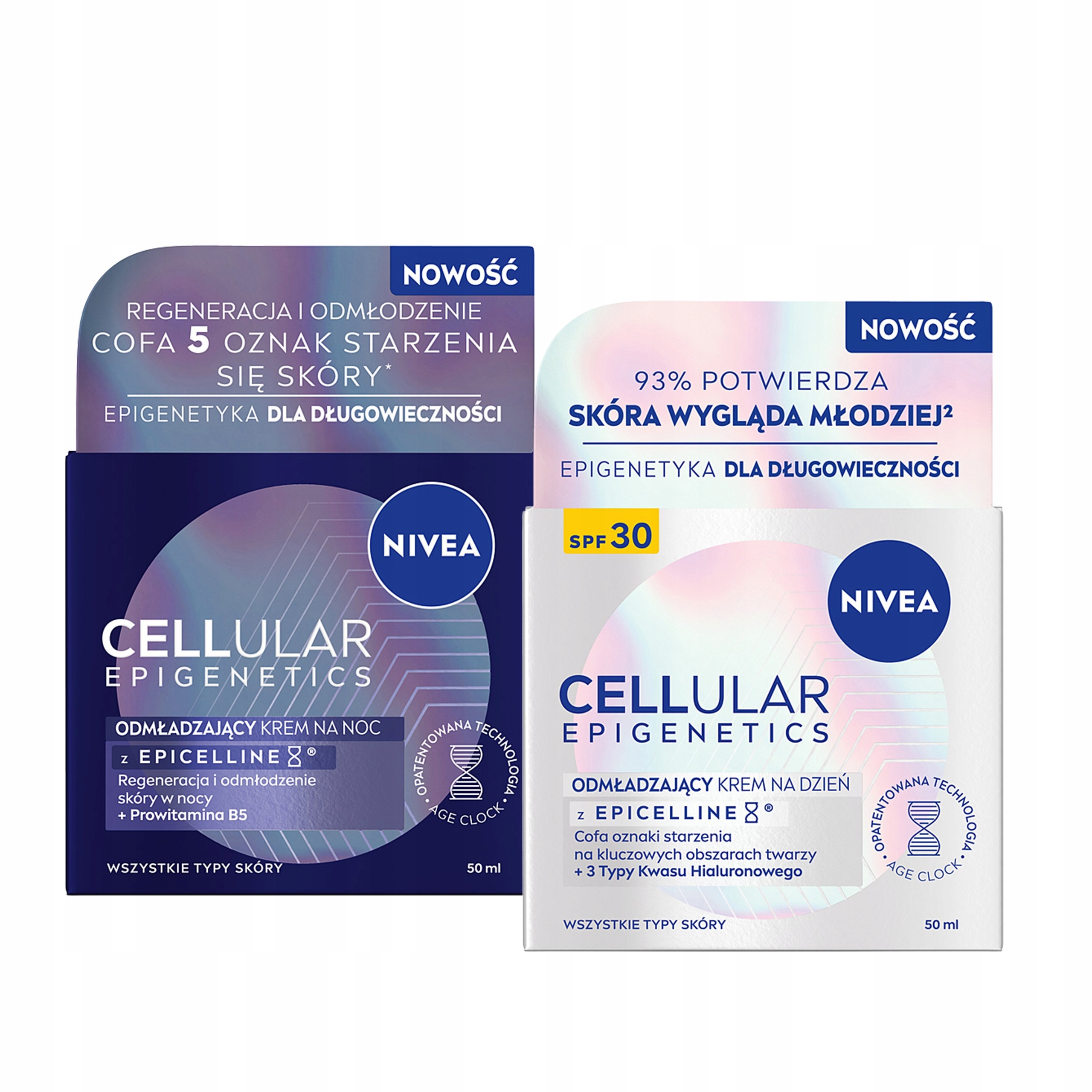 Nivea Cellular Epigenetics Omlazující denní a noční krém Spf 30 50 ml