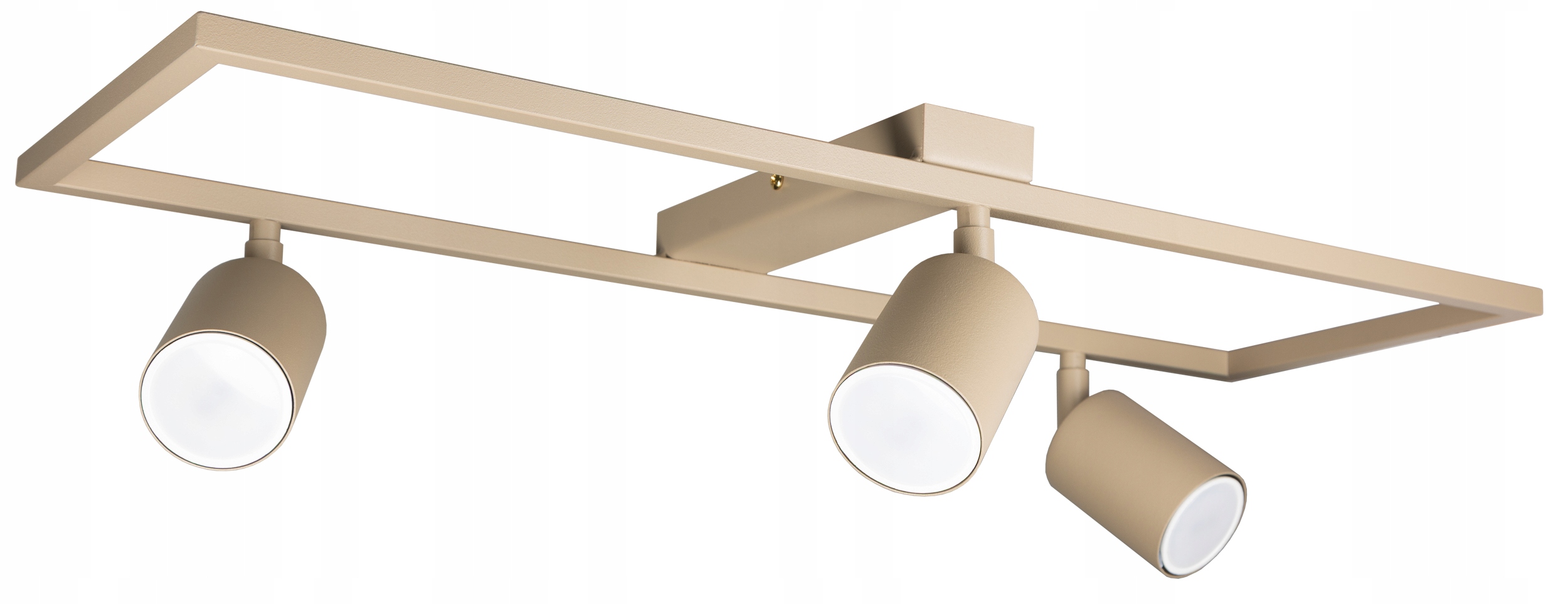 LAMPA SUFITOWA NATYNKOWA 3XGU10 LED SPOT BEŻ ECRU RUCHOMA REFLEKTOR LOFT