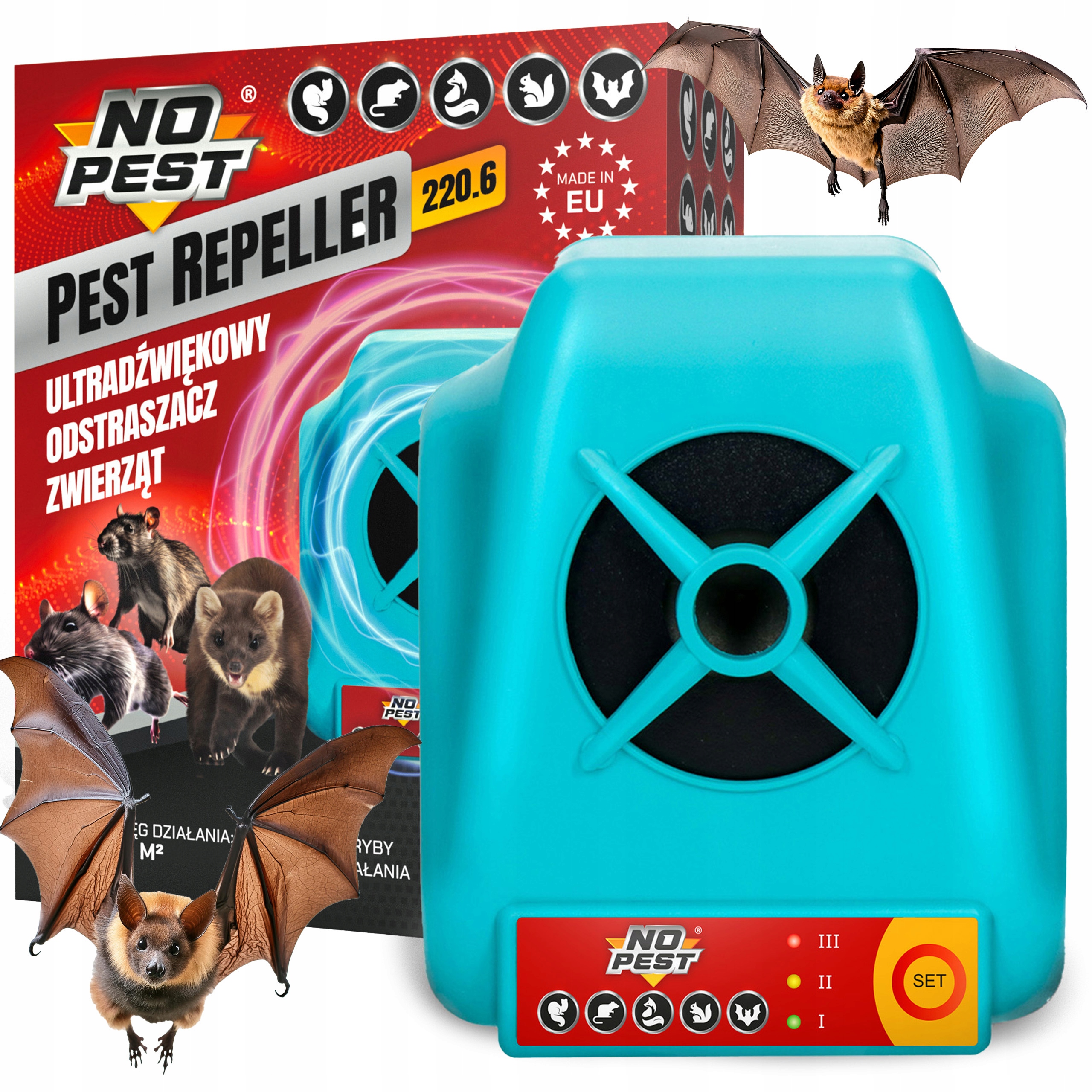 Ultrazvukový Odpuzovač Netopýrů No Pest Odpuzovač Netopýrů