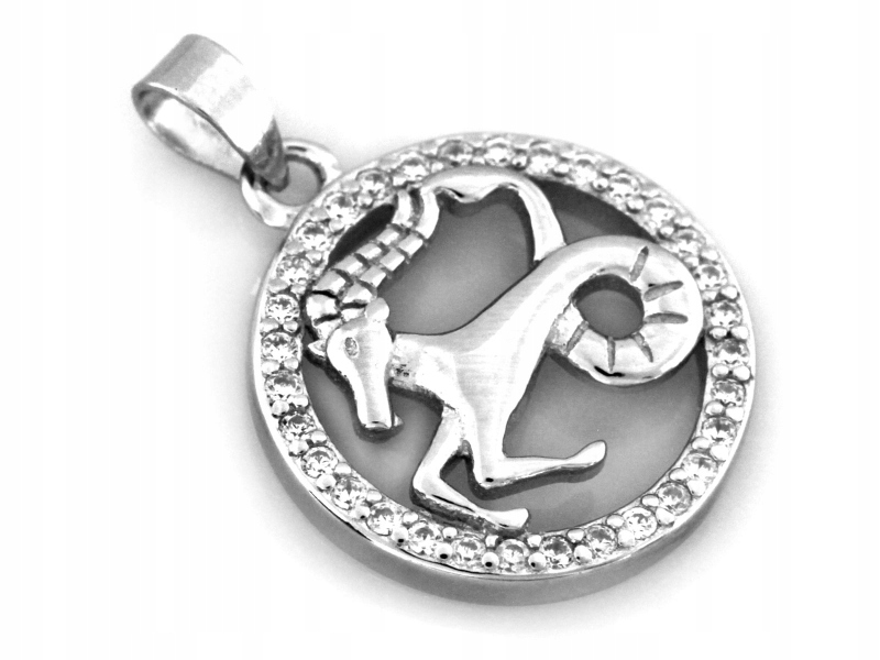 Elegantní přívěsek 925 stříbrný znamení zvěrokruhu beran se zirkony jako dárek