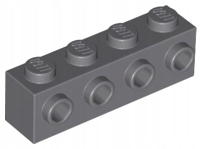 

Lego Brick mod 1x4 szary ciemny 30414 5szt