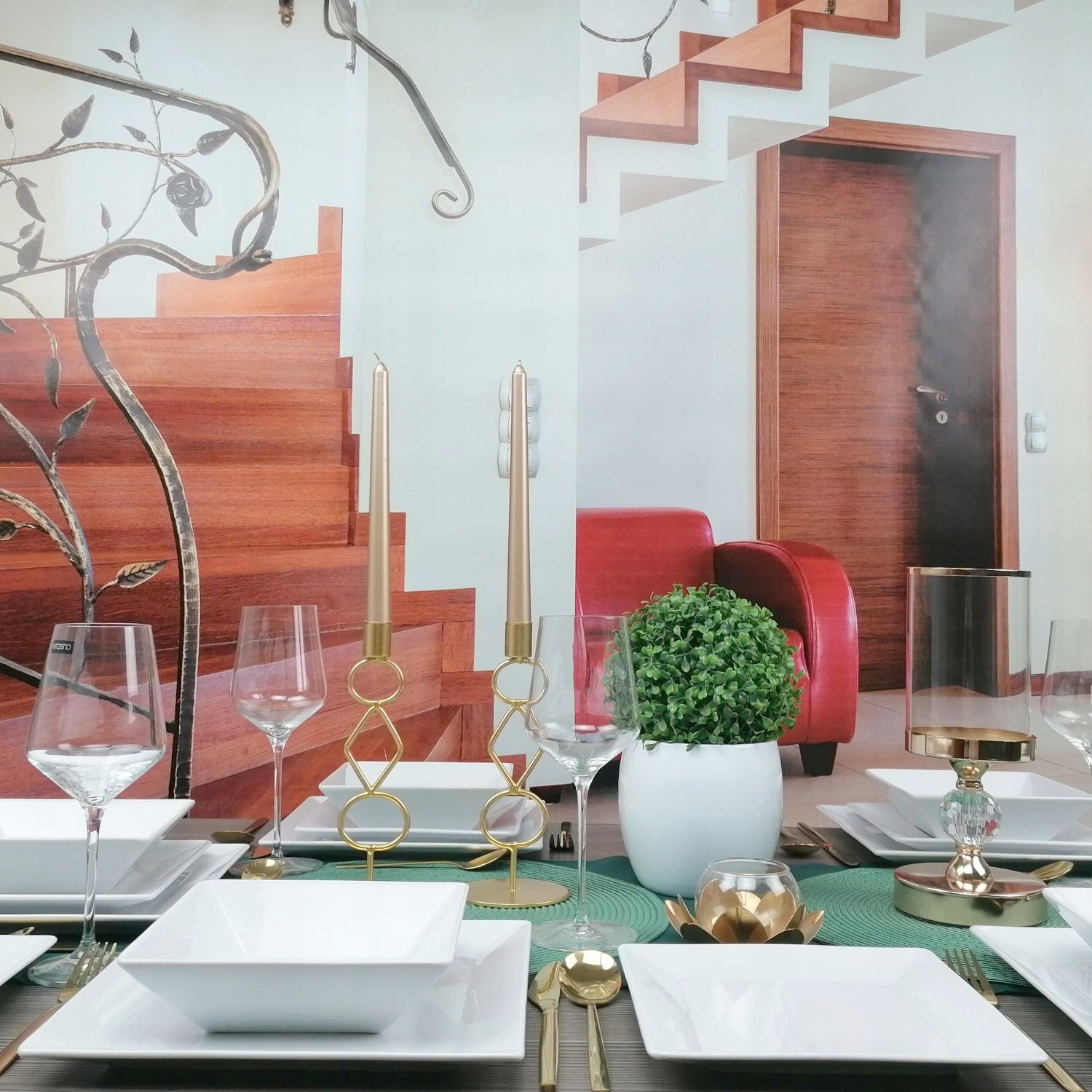 LUBIANA CLASSIC ZESTAW SERWIS KOMPLET OBIADOWY 36 CZĘŚCI NA 12 OSÓB Kształt Kwadratowy