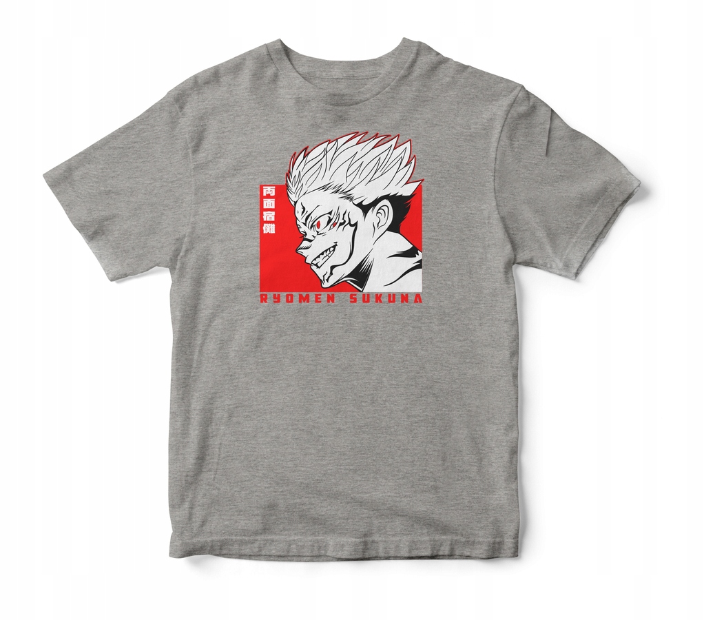 

Koszulka Męska Jujutsu Kaisen Anime Szary 5XL