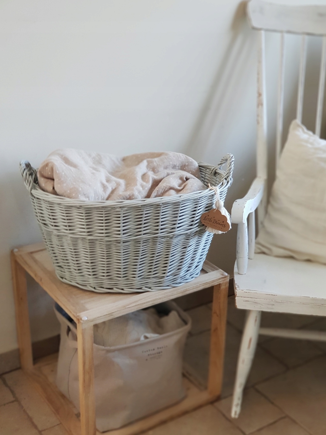 KOSZ WIKLINOWY OWALNY NA ZABAWKI JASNY SZARY Kod producenta KOSZ WIKLINOWY