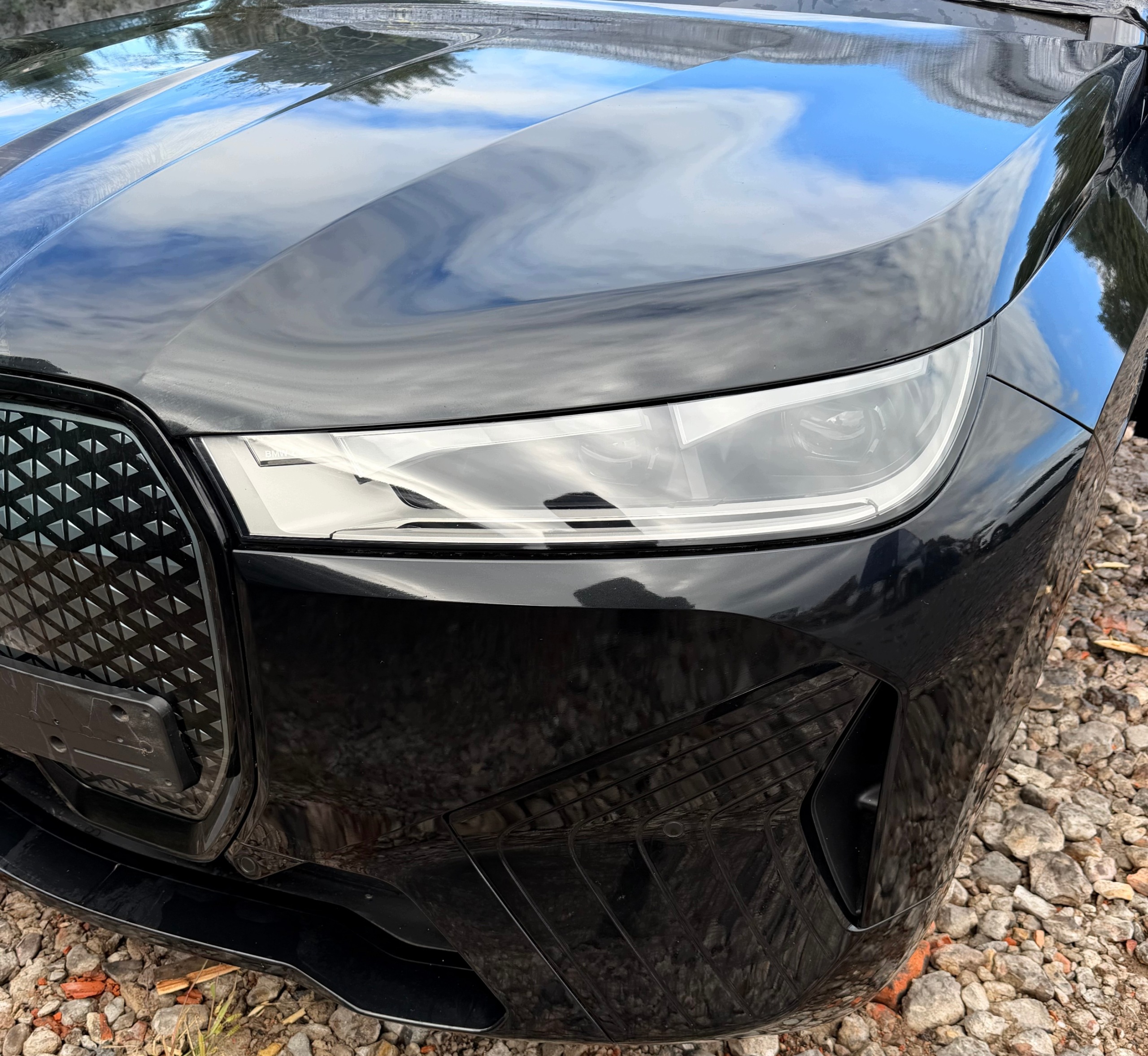 complete front bonnet bumper support panel for radiators lights BMW iX I20 LAK: 475 (21-25)