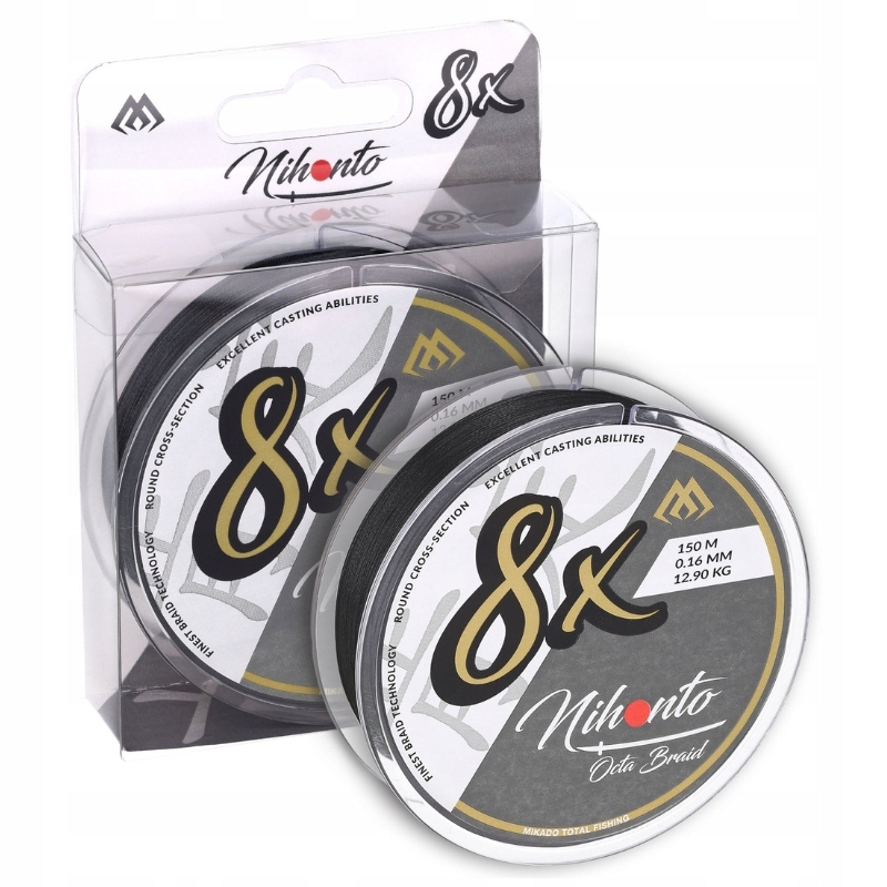 Mikado Plecionka 8-splotowa Nihonto Octa Braid 150M 0.23MM Czarna