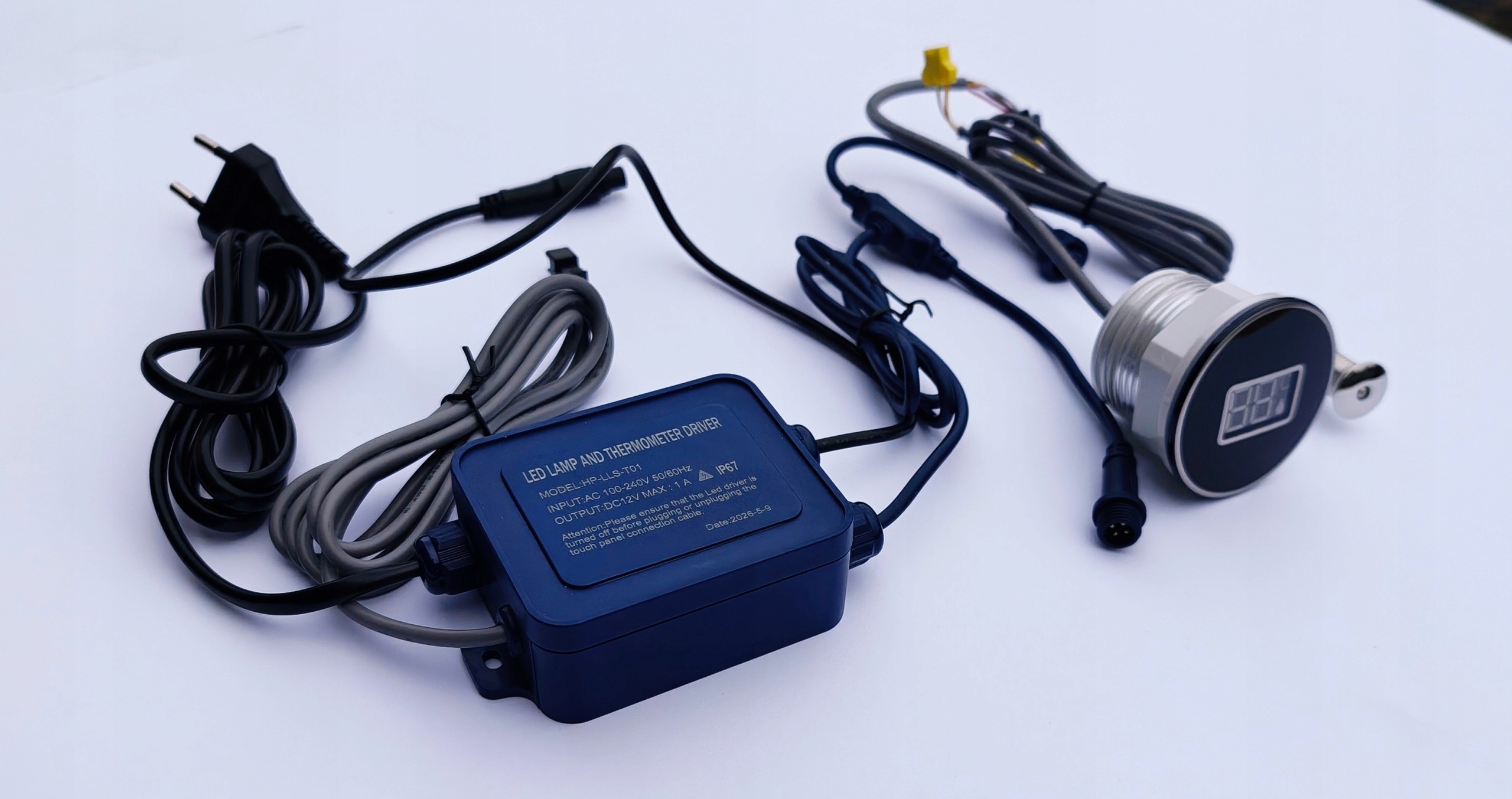 Elektronický elektrický teploměr do vířivé vany pro vířivku, čitelný