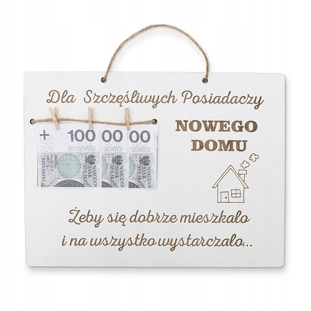 

na parapetówkę! Ramka z życzeniami