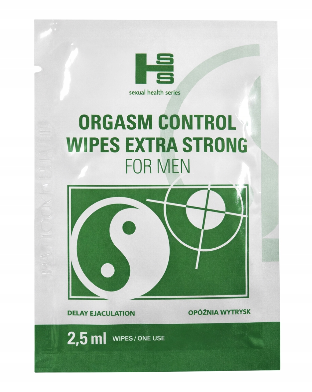 SHS ORGASM CONTROL WIPES САЛФЕТКА ДЛЯ УВЕЛИЧЕНИЯ ПОЛОВОГО АКТА ЗАДЕРЖИВАЕТ ЭЯКУЛЯЦИЮ