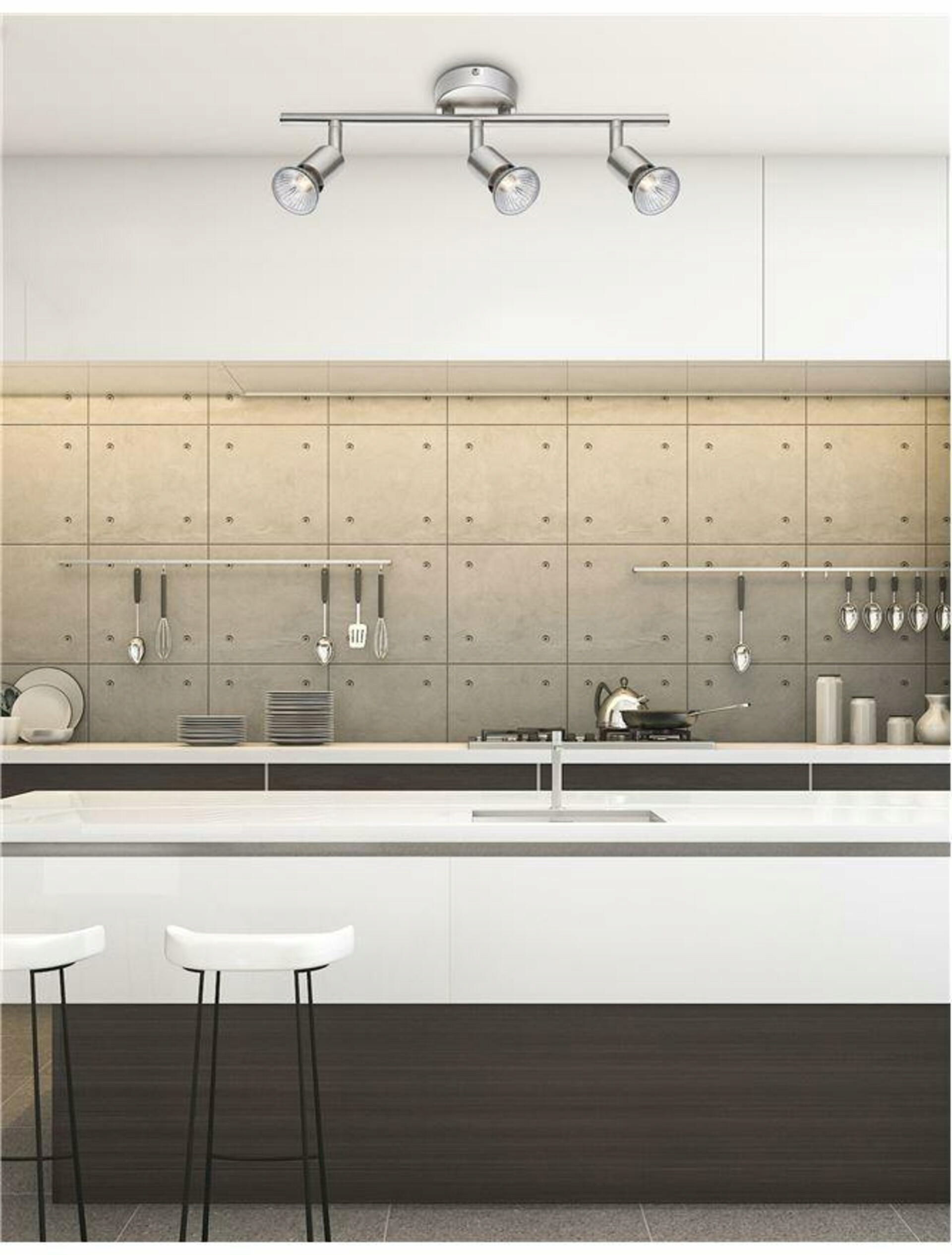 Nova Luce Moderná stropná lišta Base s tromi nastaviteľnými spotmi 3 x 50