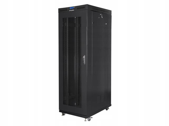 Skriňa Rack 19" stojaca 27U 800X1000 čierna LCD (flat Pack)