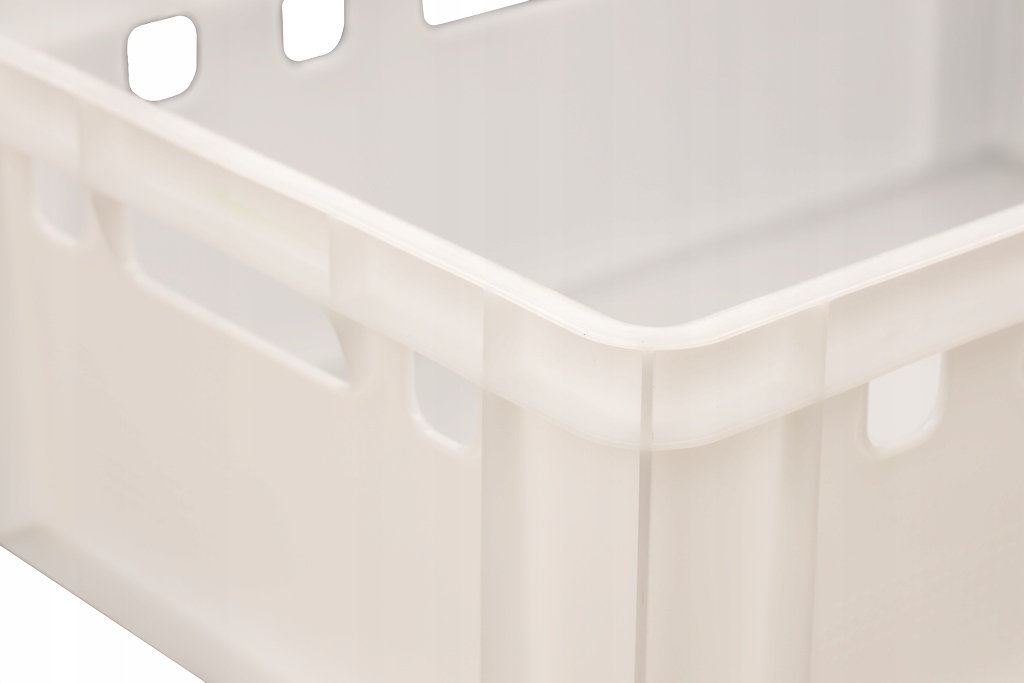 POJEMNIK EURO SRZYNKA E2 PLASTIKOWA SKRZYNIA ATEST Kolor biały