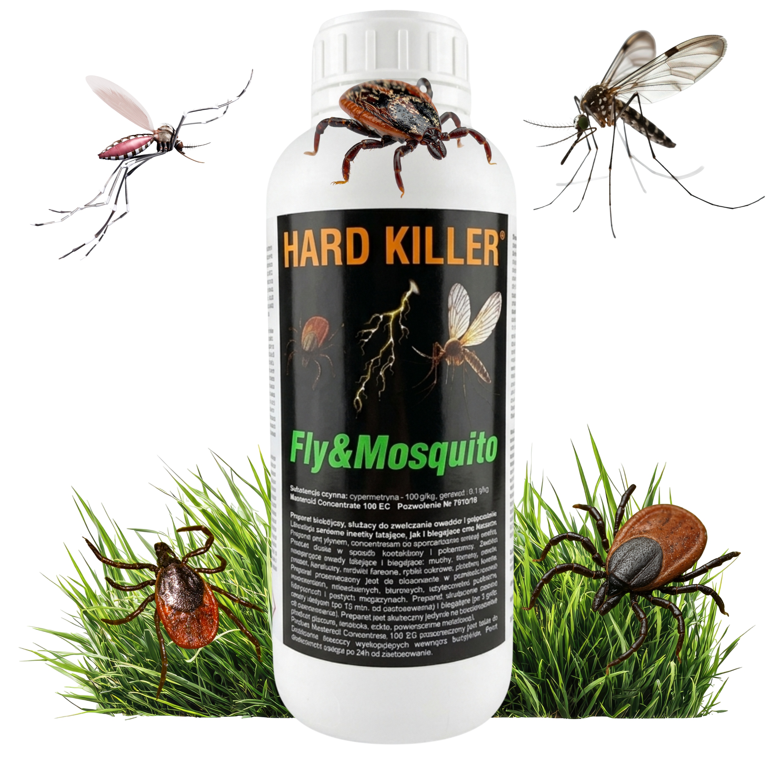 Postřik na komáří klíšťata Muchničky 1000 ml Přípravek na mravence Prostředek na fixaci