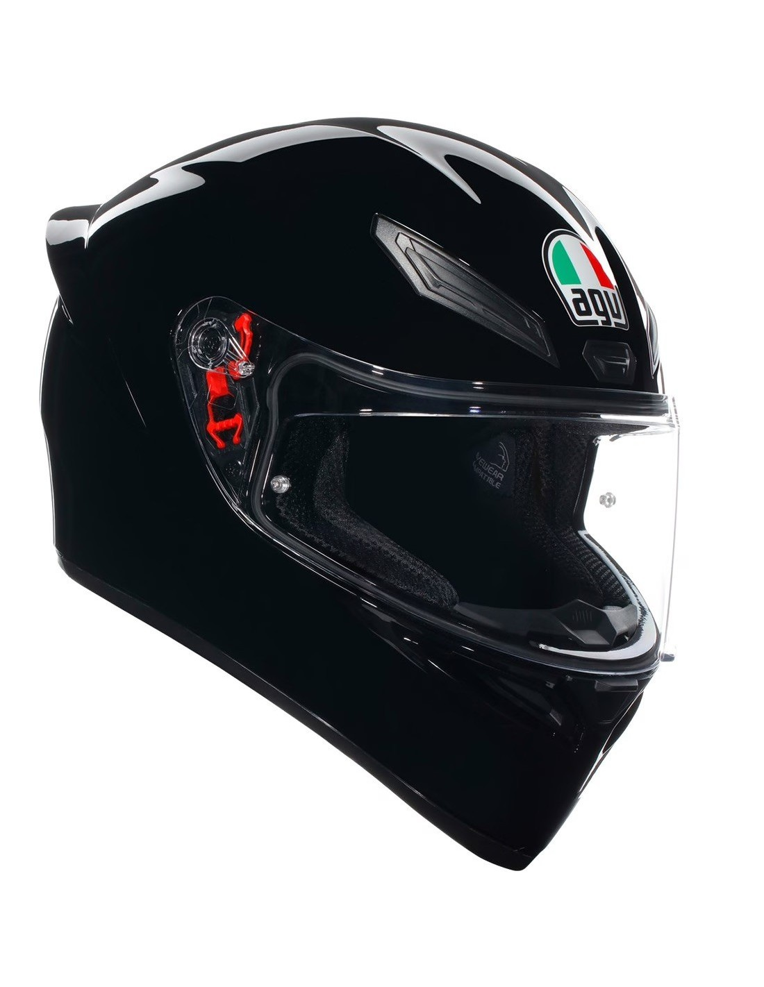 Integrálna motocyklová prilba Agv K1 S čierny lesk S
