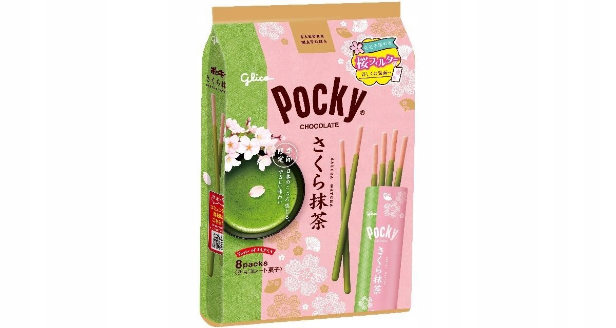 

Pocky wiśnia Sakura herbata Matcha Japońskie, 114g