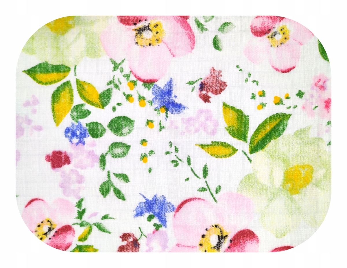 PIELUSZKA TETROWA DRUK BAWEŁNA 100% Pastelowy Kwiat