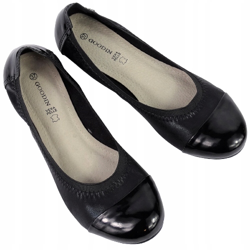 

Buty Baleriny Baletki Damskie Czarne Wsuwane r 37