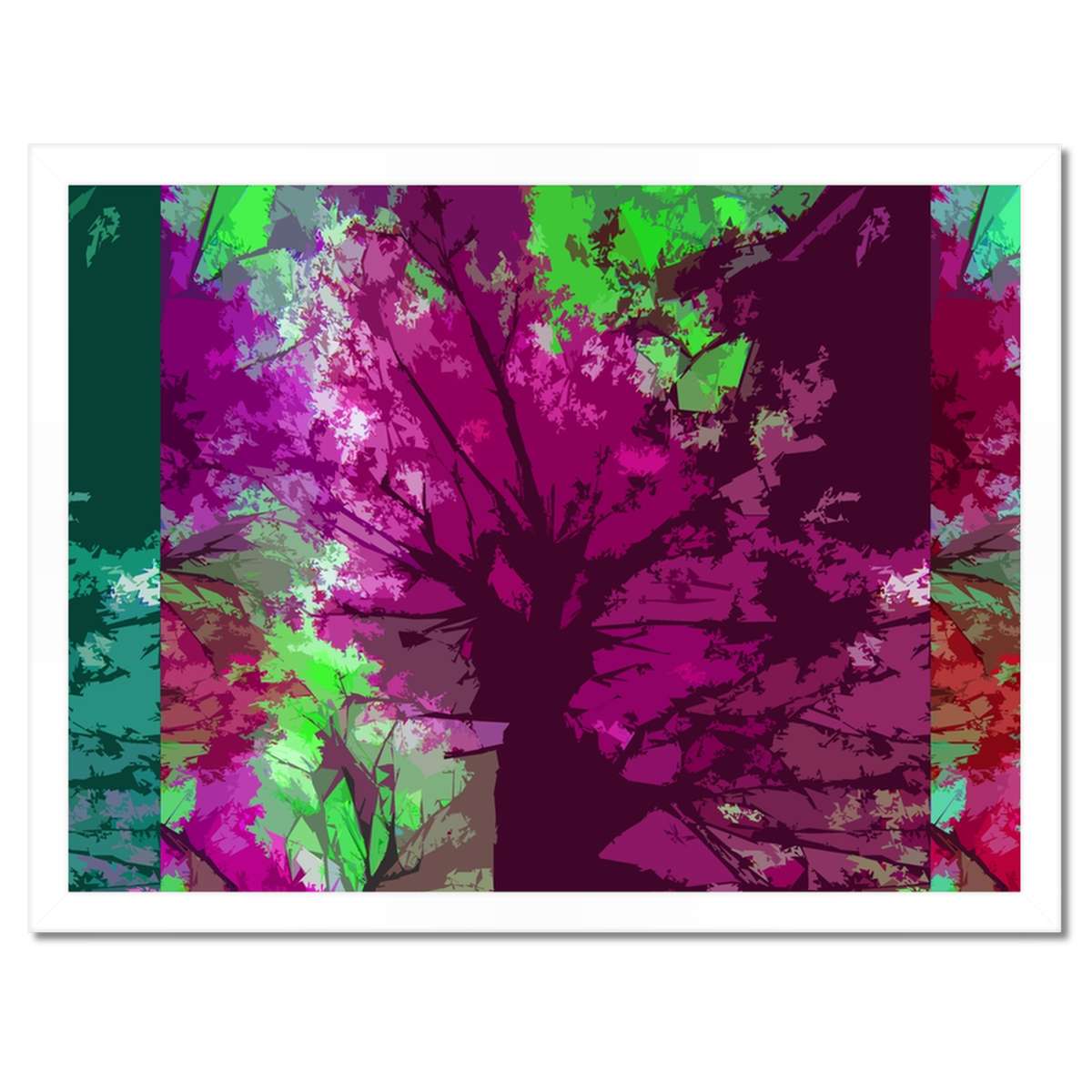 Plakáty v rámu 40x30 Abstrakce Stromy Podzim