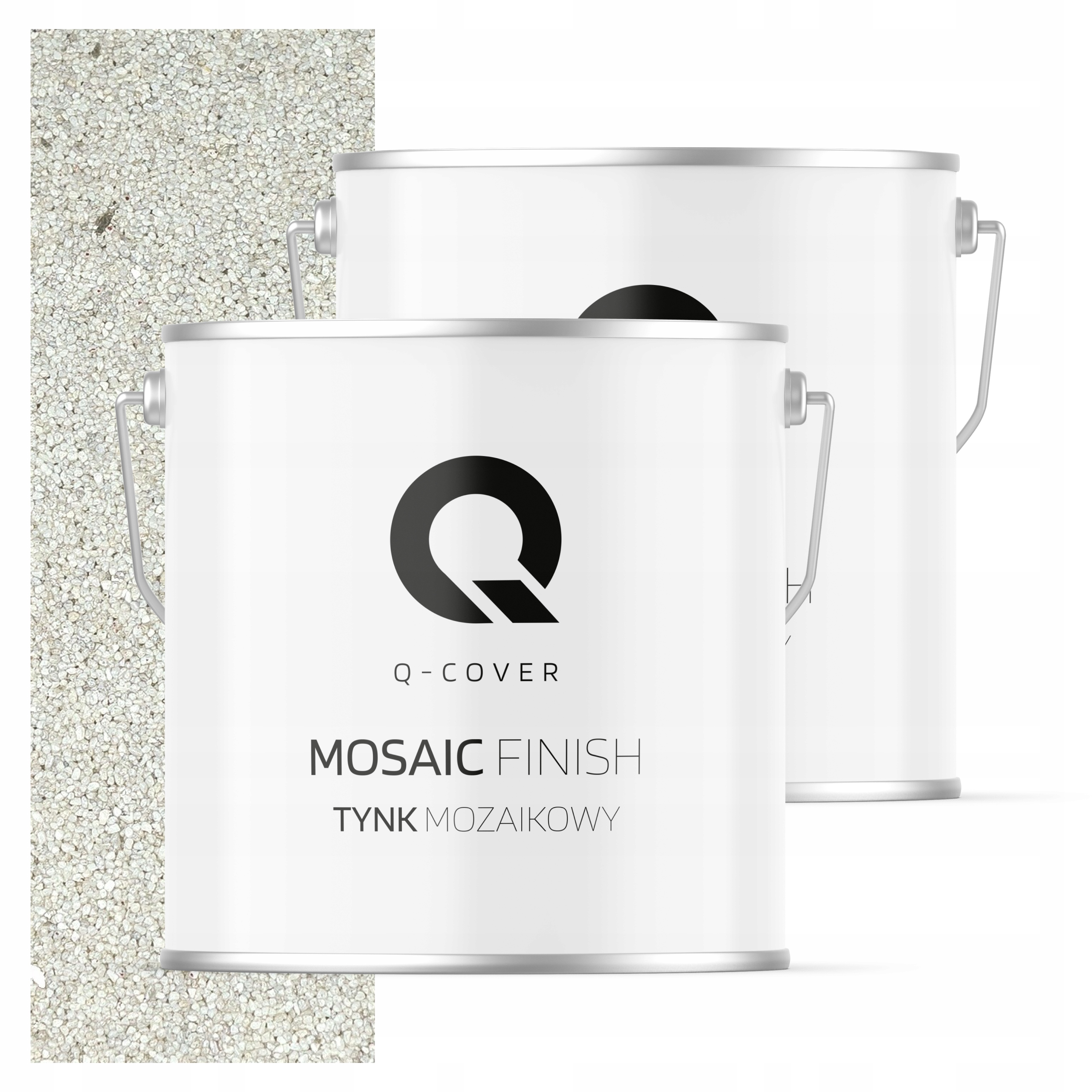 Mozaiková pryskyřičná omítka 7 kg vnitřní bílá se stříbrnou slídou M07 Ozdobná