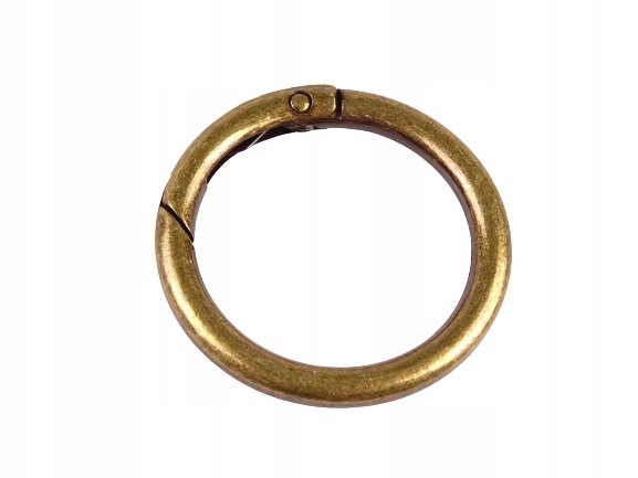 

Kółko metalowe otwierane 32 mm Szekla stare złoto