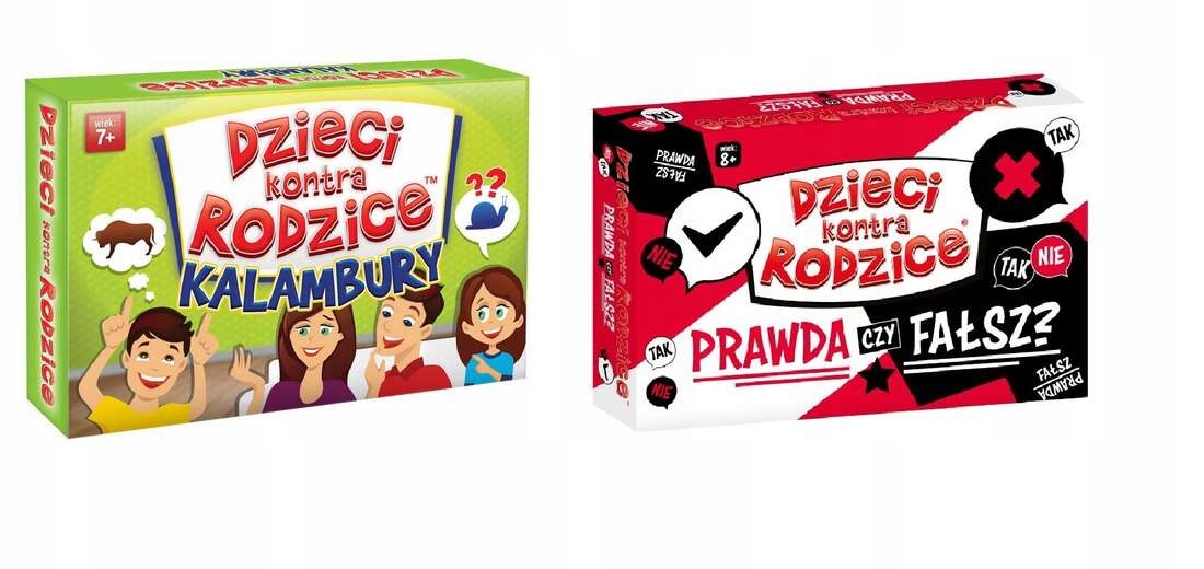 

Zestaw 2W1 Dzieci Kontra Rodzice Kalambury