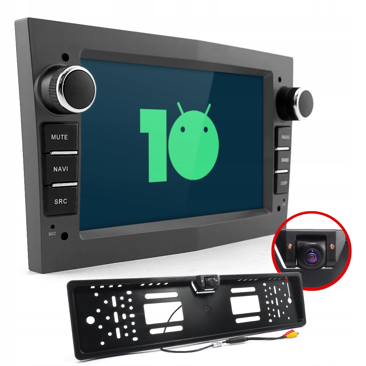 Rádio 2GB Ram Opel 7" LCD Gps navigace Android Auto WiFi Gsm Šedá kamera