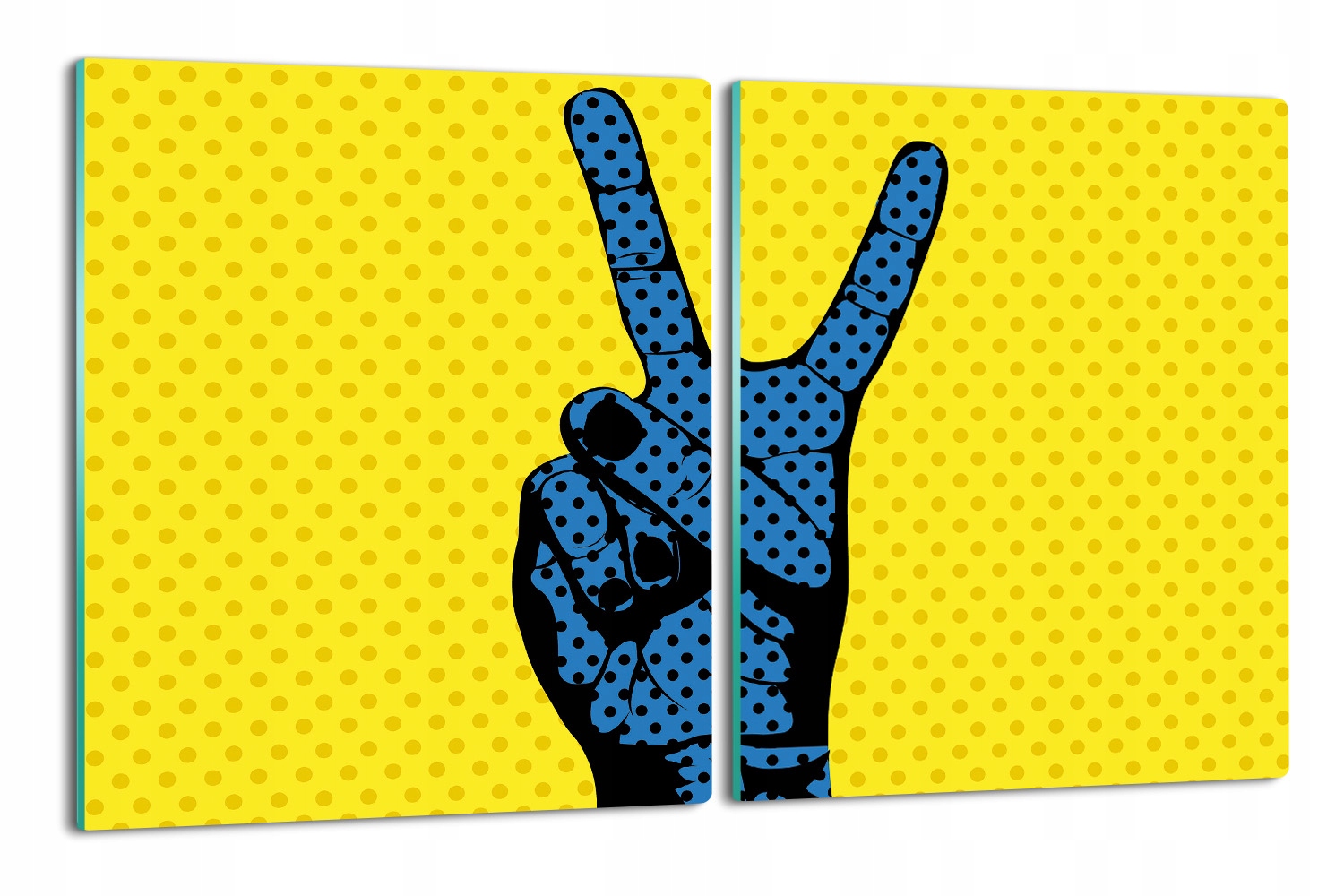 ochrana na indukci 2x 40x52 Plakát pop art prsty
