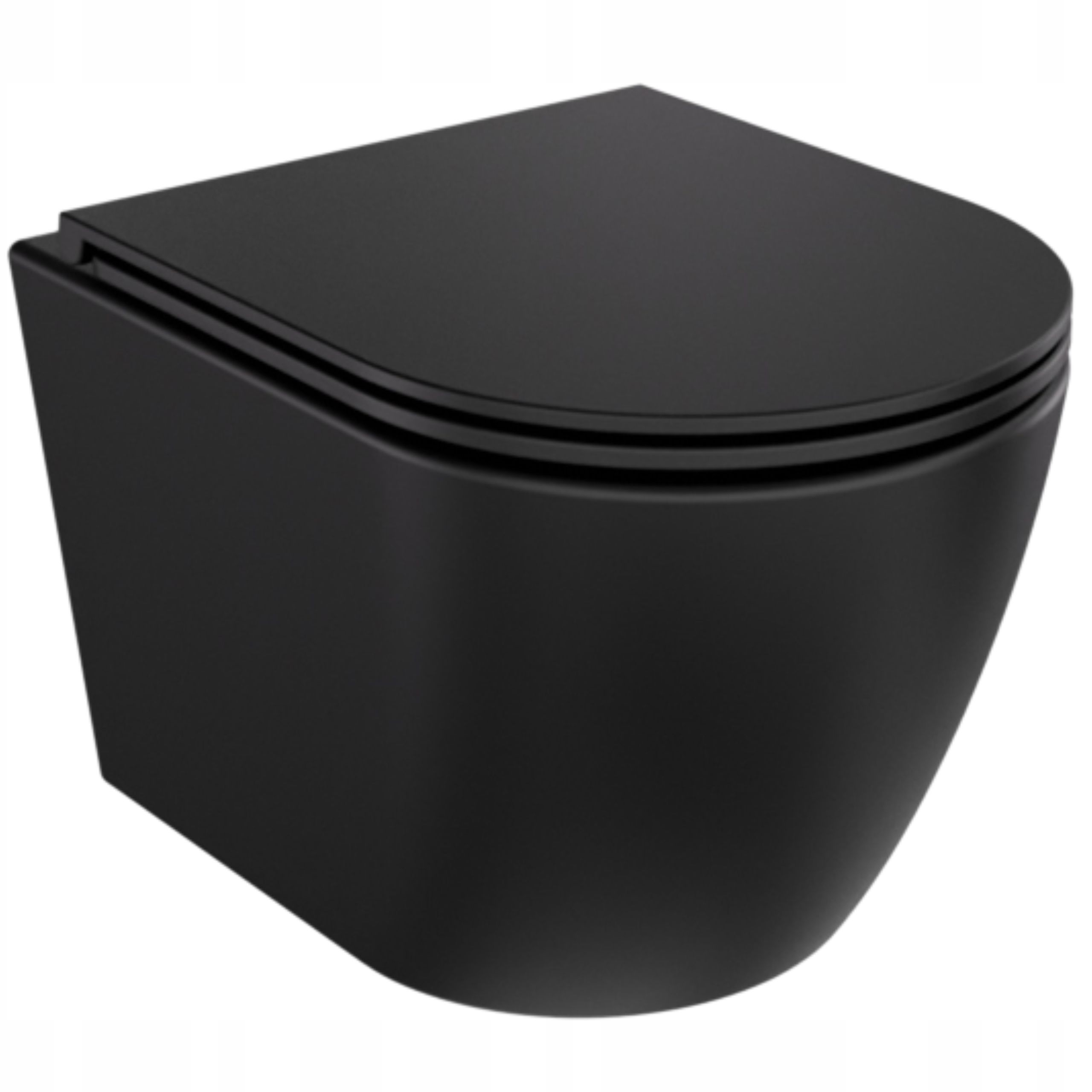 Miska Wc Podwieszana Tornado Aspen Matt Black Besco Miska Wisząca Czarna