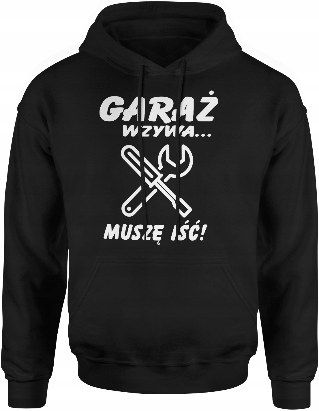 PREZENT DLA MECHANIKA BLUZA MĘSKA GARAŻ WZYWA R. S Z KAPTUREM DRESOWA