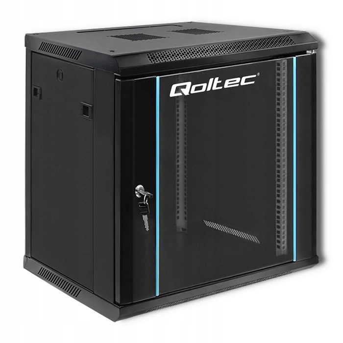 Skriňa Rack serverová 19" 12U 600 x 635 x 450 čierna závesná