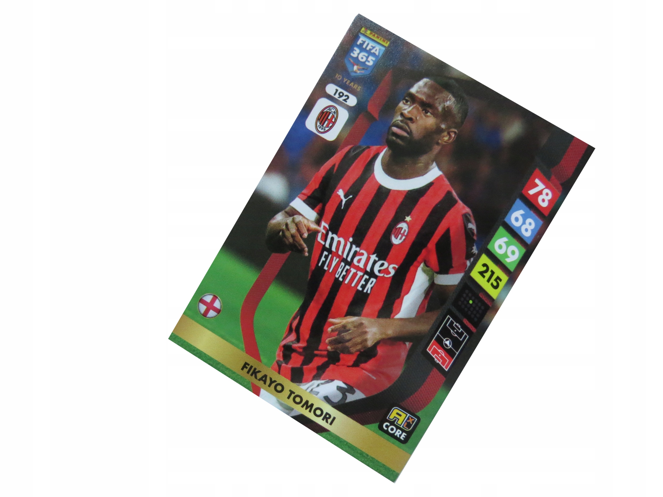 Panini Fifa 365 2025 Karty Piłkarskie Core 192 Fikayo Tomori Ac Milan