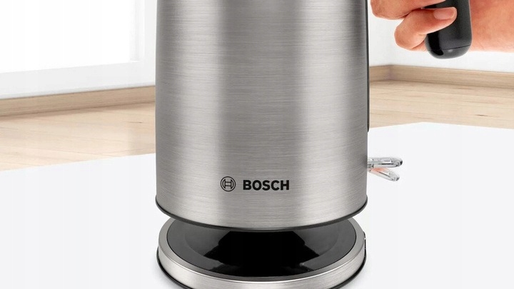 CZAJNIK TWK3P420 BOSCH DesignLine 1,7L SREBRNY STALOWY 2400W Model TWK3P420