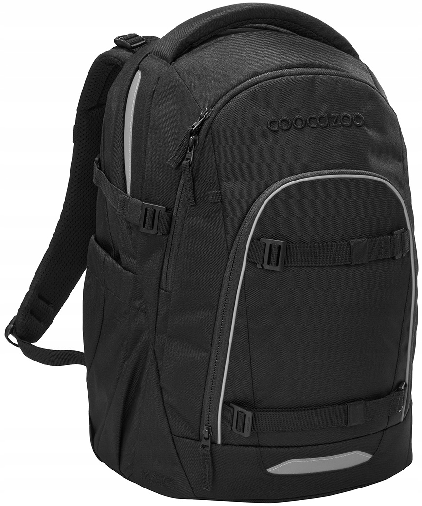 Coocazoo Plecak Szkolny Mate Black Coal Młodzieżowy Ergonomiczny Czarny 30L