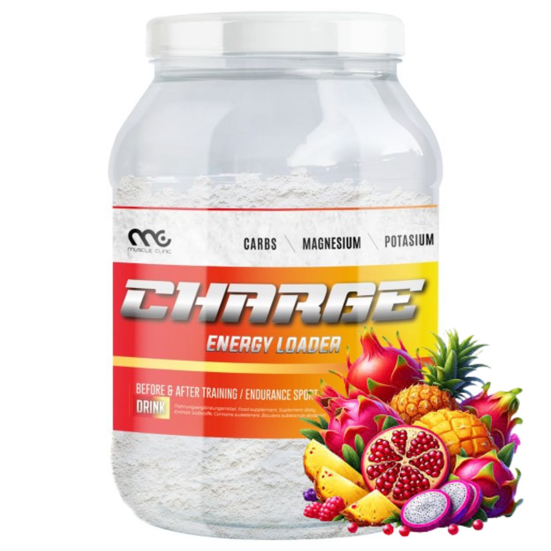 Muscle Clinic ChargeUP 1000g Carbo MIX tropické uhlovodíkové sacharidy